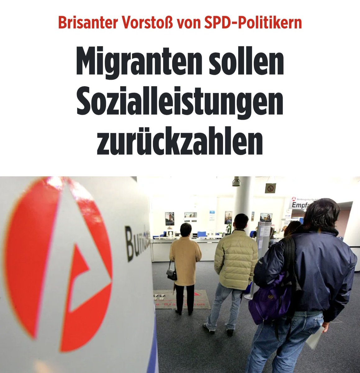 Unpopuläre Meinung:

Ich bin dafür, die Leistungen für Migranten auf ein Minimum zu reduzieren. Geldleistungen würde ich komplett streichen, Unterkunft, Sachleistungen und Bezahlkarten reichen völlig aus.

bild.de/politik/inland…