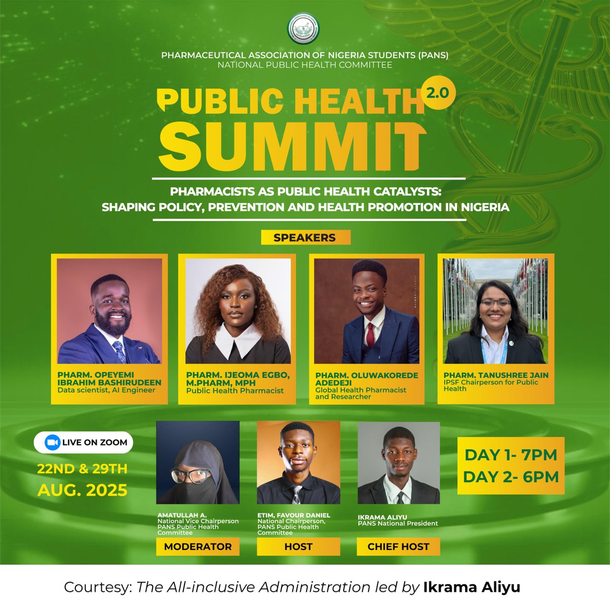 Honored to be delivering the opening talk at PANS National Public Health Summit 2025 🎤

Theme: Pharmacists as Public Health Catalysts
Topic: Public &amp; Global Health in Pharmacy Practice
📅 Aug 22 | 📍 Zoom 💫 7pm GMT+1

SEE YOU THERE!