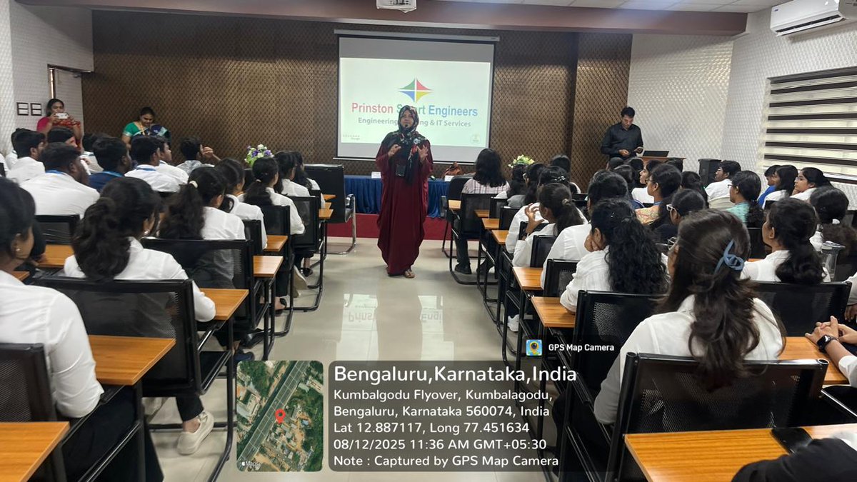 rrceblr's tweet image. 🚀 #CareerReady @ RRCE! 🚀 On 12 Aug 2025, #CSEDept hosted a seminar on “How Technical Skills &amp;amp; Internships Impact Placements?” with Mrs. Farheen Farhath. 💡 Insights on industry needs, internship advantage &amp;amp; placement success. 🌟 #RRCE #CareerGrowth #PlacementSuccess