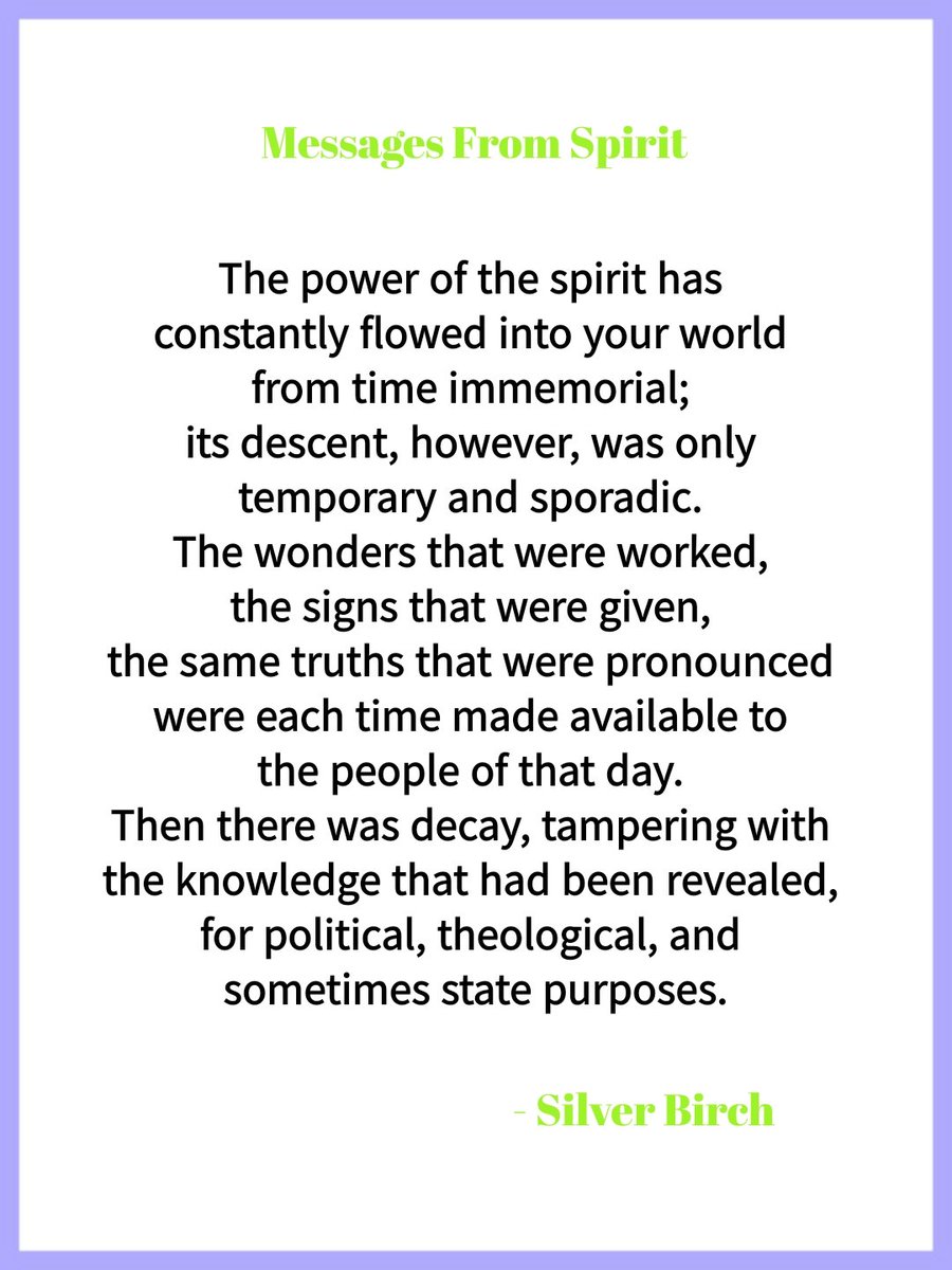 Silver Birch was a spirit guide who spoke through Maurice Barbanell
#spirit #spiritualism #silverbirch #message #quote　
#power #world #time