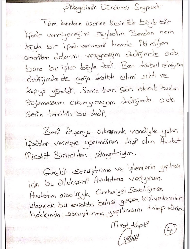 CHP lideri Özgür Özel, eski AKP MKYK üyesi Mücahit Birinci’nin Silivri’de tutuklu olan iş insanı Murat Kapki’ye giderek 1,5 sayfalık sözde itirafçı ifadesini önüne koyduğunu, bunu imzalaması ve 2 milyon dolar vermesi halinde tahliye olacağını söylediğini açıkladı. Özel, Kapki’nin