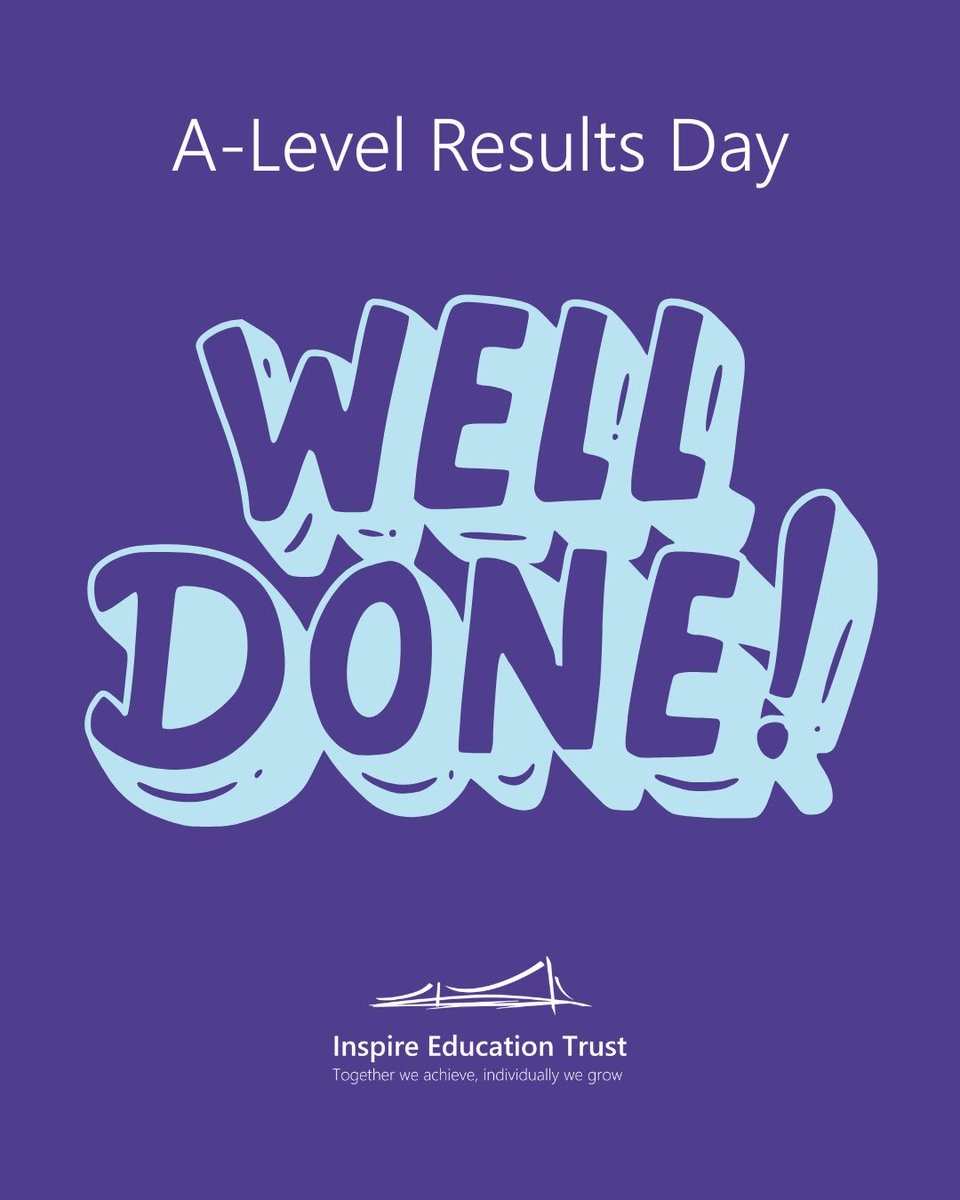 Well done to all our students collecting their A-Level results today 👏

Whether you are off to university, beginning an apprenticeship, starting work or taking a gap year, we are proud of everything you have achieved.