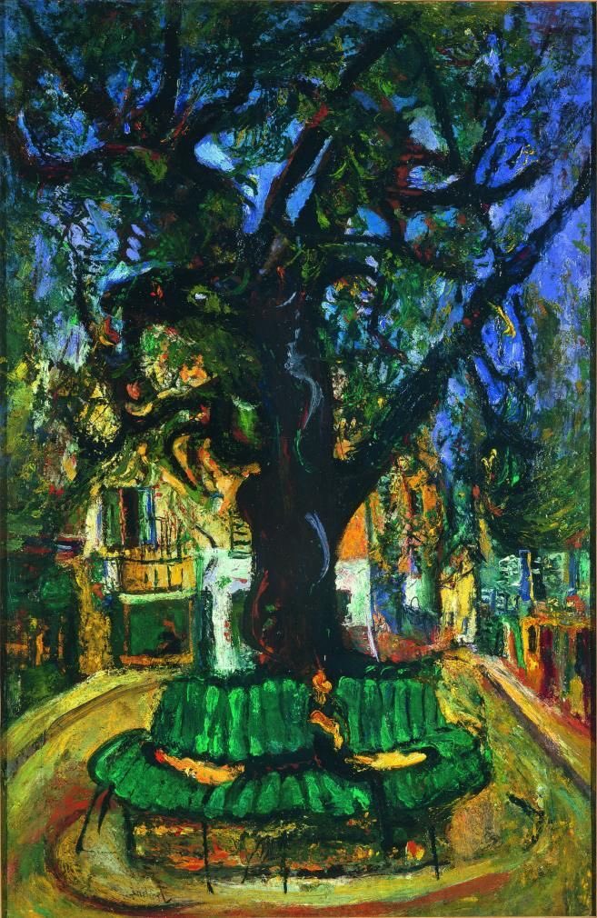 Haïm Soutine 

Vence, place du village -1929