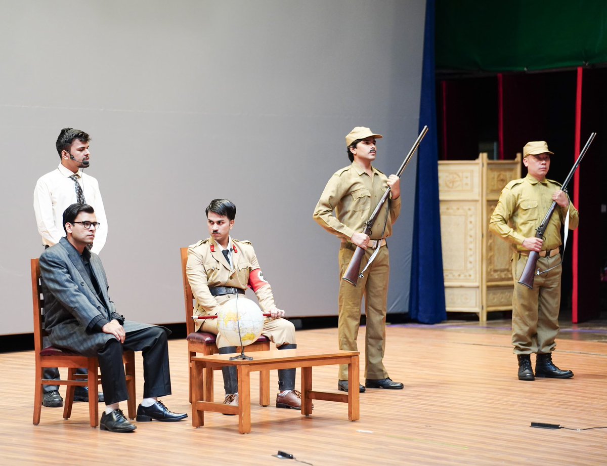 SangmaConrad's tweet photo. Attended a powerful performance of ‘Rashtraputra’, a play on the life and legacy of Netaji Subhas Chandra Bose at DGAR Auditorium in Shillong today.

The fearless spirit of Netaji Subhas Chandra Bose still inspires us all.

The sacrifices and contributions of our freedom heroes remind us that our freedom was hard-earned. We must keep sharing their stories so the next generation never forgets their sacrifice.

@easterncomd