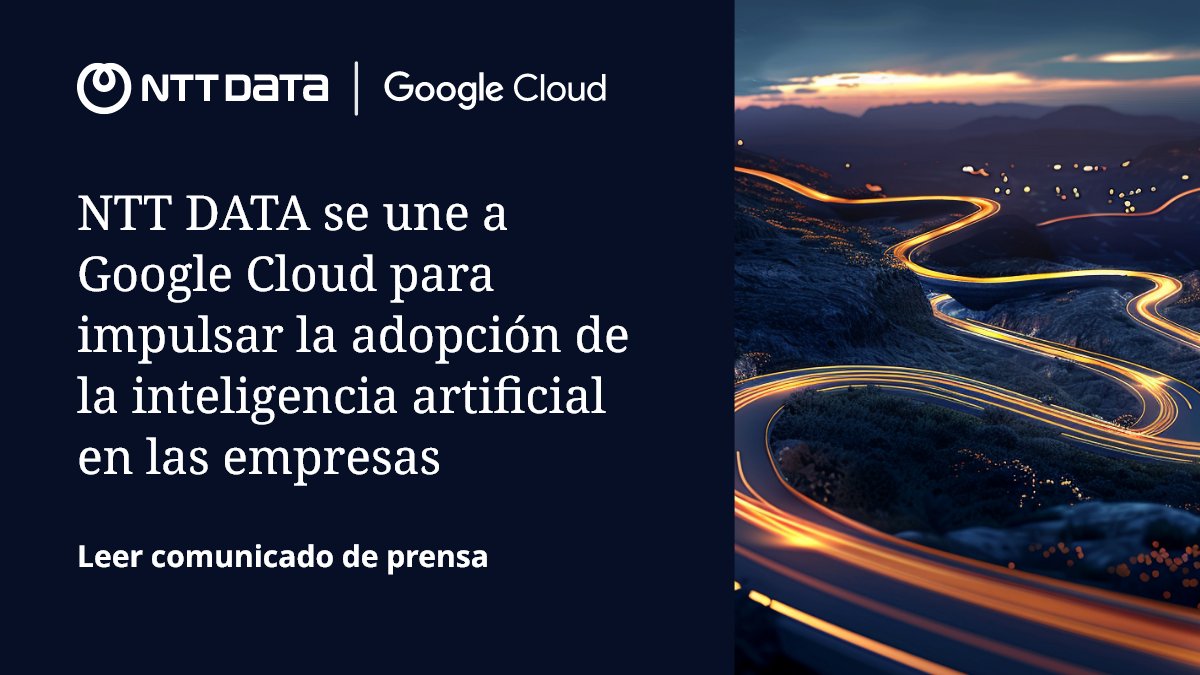 NTT DATA España (@nttdataspain) on Twitter photo 🌐 NTT DATA y #GoogleCloud están colaborando para crear más de 50 soluciones específicas para cada sector basadas en la #IA y la nube. 
Desde la banca hasta la sanidad, estas soluciones impulsarán la innovación y el crecimiento.
Más aquí 👉 es.nttdata.com/insights/news/… 🌐 NTT DATA y #GoogleCloud están colaborando para crear más de 50 soluciones específicas para cada sector basadas en la #IA y la nube. 
Desde la banca hasta la sanidad, estas soluciones impulsarán la innovación y el crecimiento.
Más aquí 👉 es.nttdata.com/insights/news/…