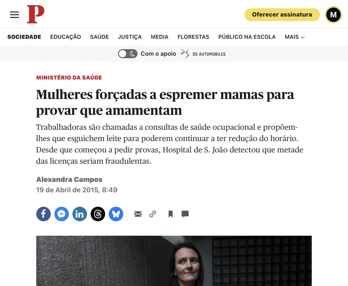 mjoaomarks's tweet image. Tem piada que a comunicação social esteja neste estertor frenético de (falta de) seriedade com a questão da amamentação. É que a própria comunicação social há dez anos - porque também houve então uma comoção nacional porque a uma mãe foi pedido que provasse que amamentava para…