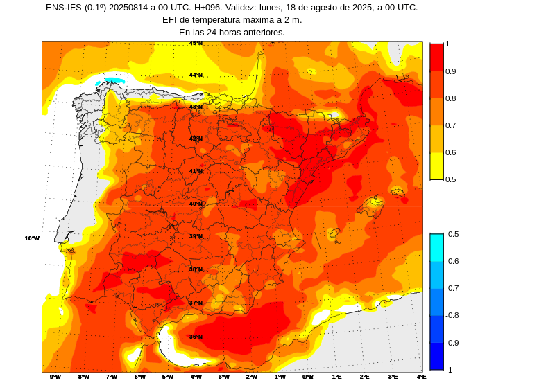 AEMET_Andalucia's tweet photo. Temperaturas altísimas en la troposfera durante el fin de semana especialmente el domingo debido a una dorsal anticiclónica muy potente. Anomalías cálidas muy grandes. El domingo a las 12 UTC el aire a unos 800 metros de altitud sobre la vertical de Málaga estará a unos 32º C. https://t.co/8H6Vg8LD9w