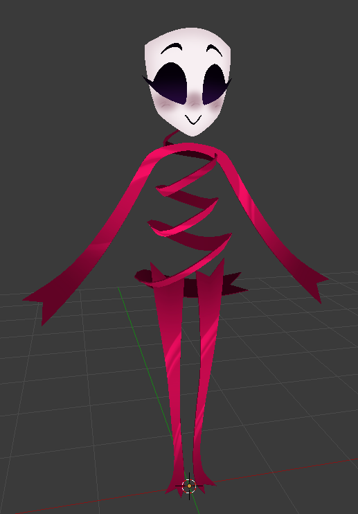TADC Model progress; textured Gangle tonight! ^^🎀 #TADCGangle