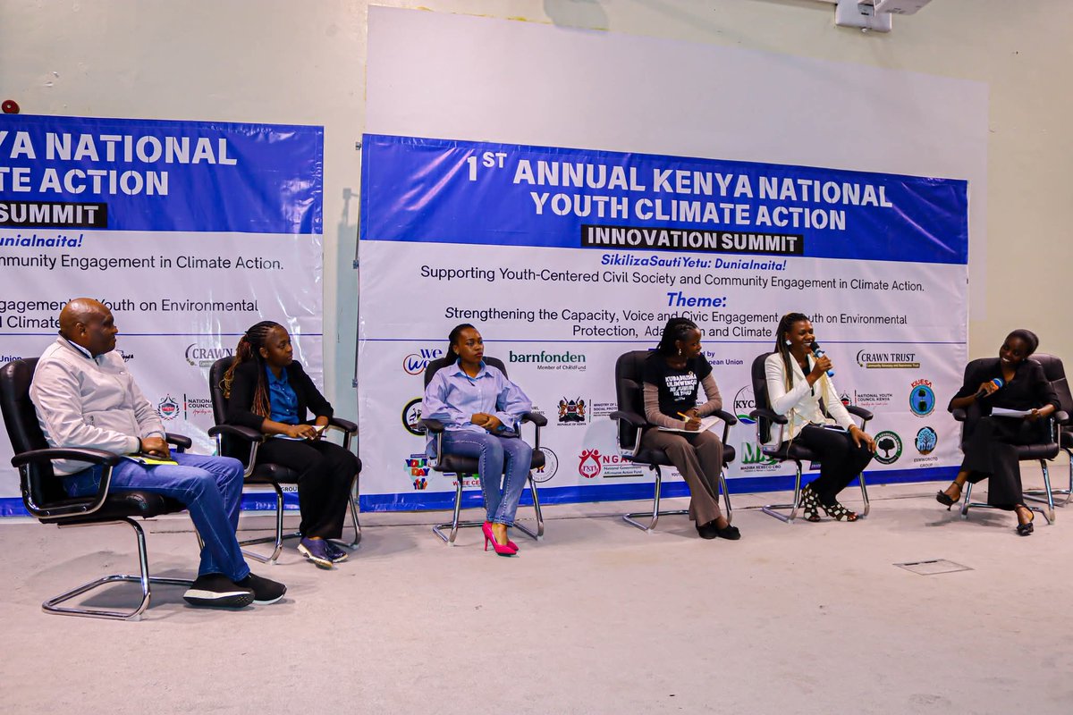 UnescoYouthKe's tweet photo. During the 1st Annual Kenya National Climate Action Innovation Summit, we were proud to have our member Lydia Wanja represent us on a panel on Youth in Climate Solutions &amp; the Green Economy. 🌍 She championed education, youth engagement, and digital innovation for sustainability. https://t.co/dOvi90rV1L