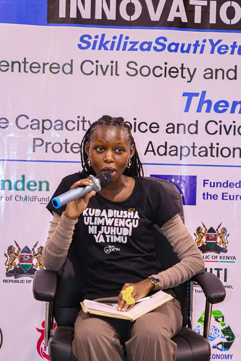 UnescoYouthKe's tweet photo. During the 1st Annual Kenya National Climate Action Innovation Summit, we were proud to have our member Lydia Wanja represent us on a panel on Youth in Climate Solutions &amp; the Green Economy. 🌍 She championed education, youth engagement, and digital innovation for sustainability. https://t.co/dOvi90rV1L