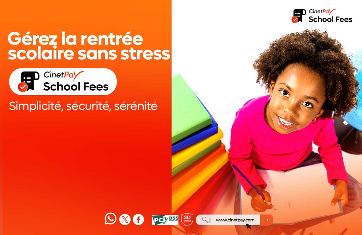 La rentrée scolaire, une période de stress ? Plus maintenant.
Avec Cinetpay School Fees, nous vous offrons la clé d'une rentrée sereine 

👉 bit.ly/4mWCmCD

 #RentréeScolaire #GestionScolaire #Cinetpay