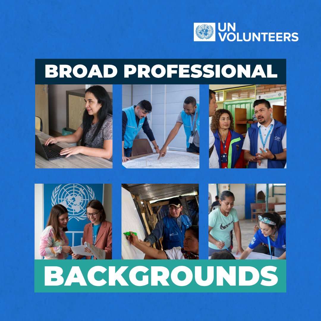 Can a career be both meaningful and world-changing? Yes, it can! ✔️

<a href="/UN/">United Nations</a> Volunteers are #ProfessionalswithPurpose who gain valuable experience while contributing to a fairer, more sustainable world. 

🔗unvolunteers.exposure.co/professionals-…