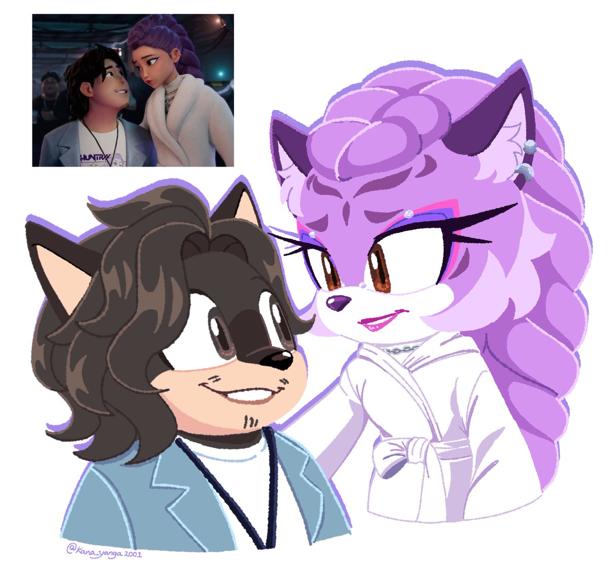 KiminaFoxArt's tweet photo. Sonic The Hedgehog X HUNTR/X #KPOPDEMONHUNTERS ✨

Meet Bobby The Quokka 🎶✨

#SonicTheHedgehog #sonicstyle 🩵💜🩷 https://t.co/fxpoKIQyU8