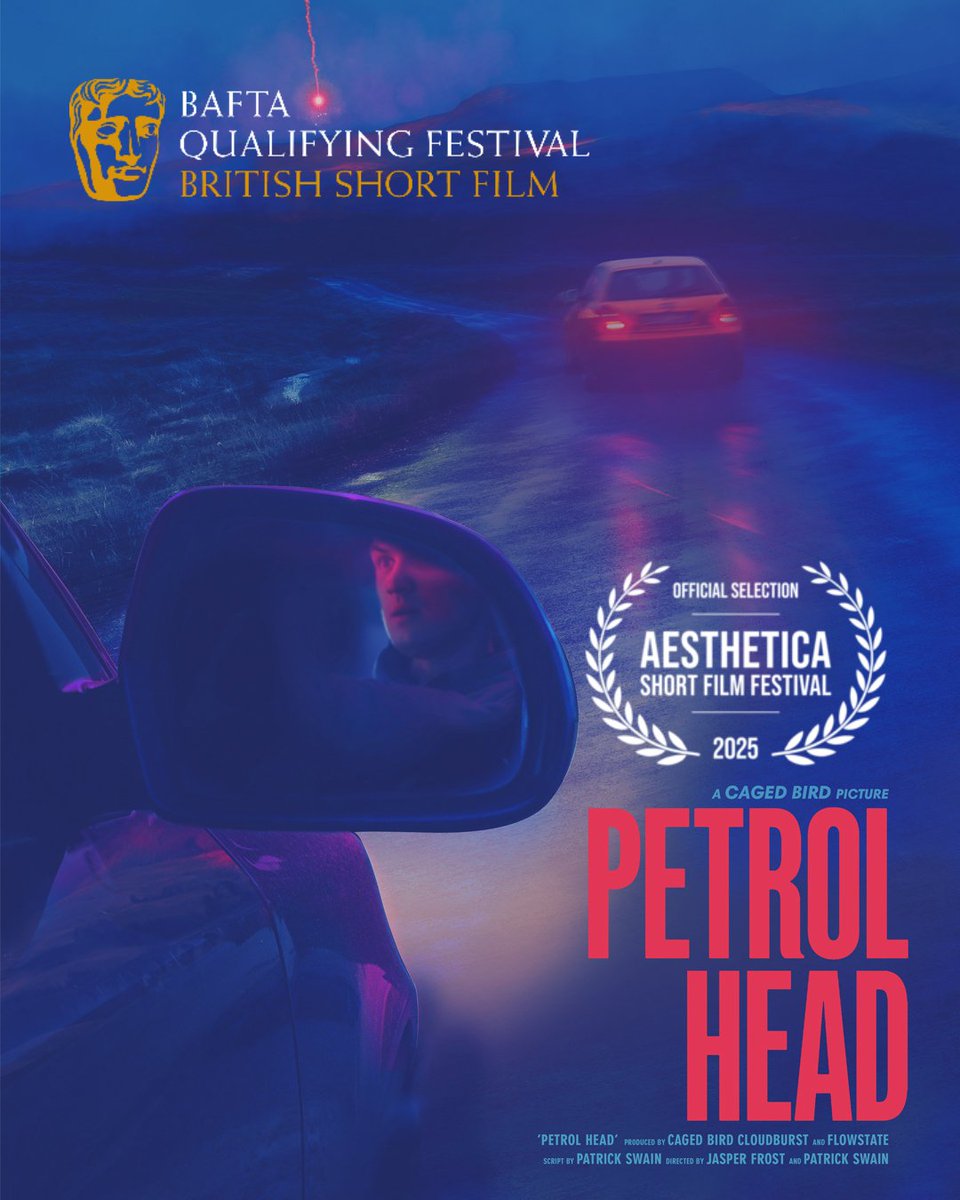 Look, it's been a long time coming.

We are excited beyond belief to announce that 'Petrol Head' has been accepted into the <a href="/BAFTA/">BAFTA</a> qualifying <a href="/ASFFest/">AestheticaFilmFest</a> &amp; will have its world premier there this November.

Thank you everyone for your faith, passion, &amp; support. 

See you in November!
