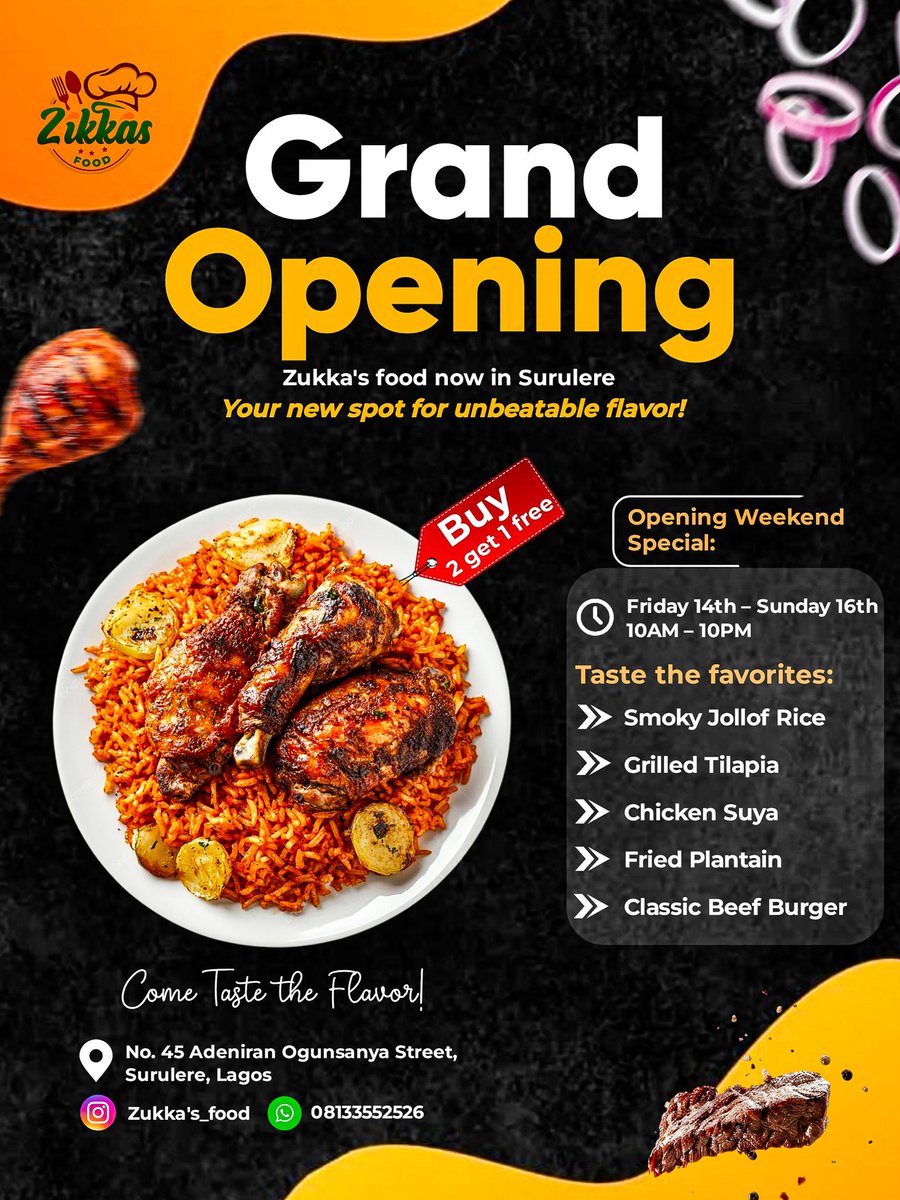 MEDU_STUDIOS's tweet photo. From idea 💡 to masterpiece 🍽️ this food flyer proves what Medu Studios can do for your brand. Let’s design visuals that promote, elevate & make your business unforgettable 🚀
#MeduStudios #FoodFlyerDesign #GraphicDesign #Branding #CreativeGraphics #DesignThatSells #medugraphics https://t.co/LIy9EebkKM
