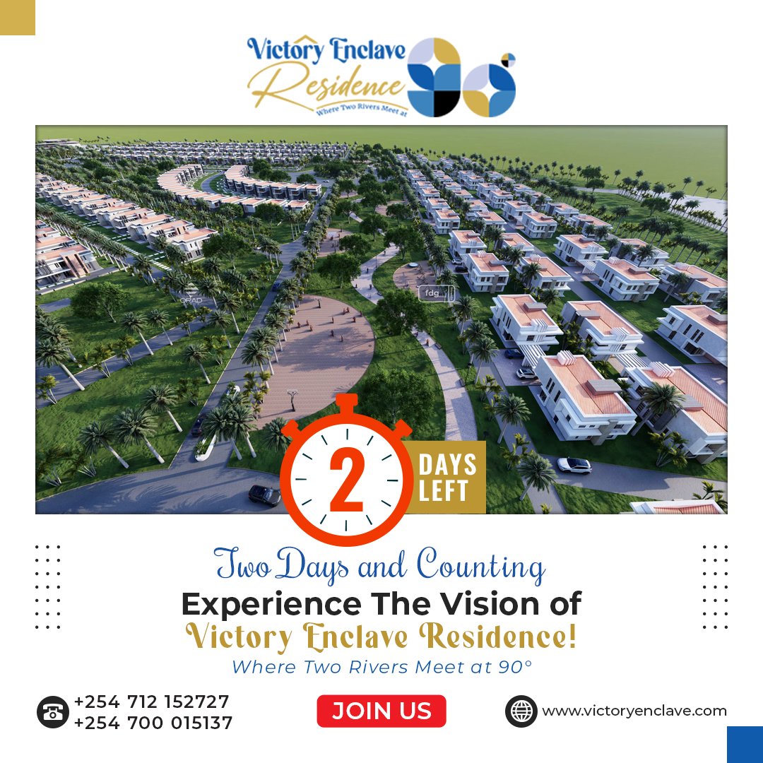 VictoryEnclave_'s tweet photo. Two days and counting, come and experience the vision of Victory Enclave Residence firsthand! 🤩 
Join us this Saturday for family fun, delicious food, and the exclusive opportunity to tour the property.
#grandlaunch #investment #liveandinvest #realestate #oradgroup  #fdgafrica https://t.co/qcdUbJ2vIo
