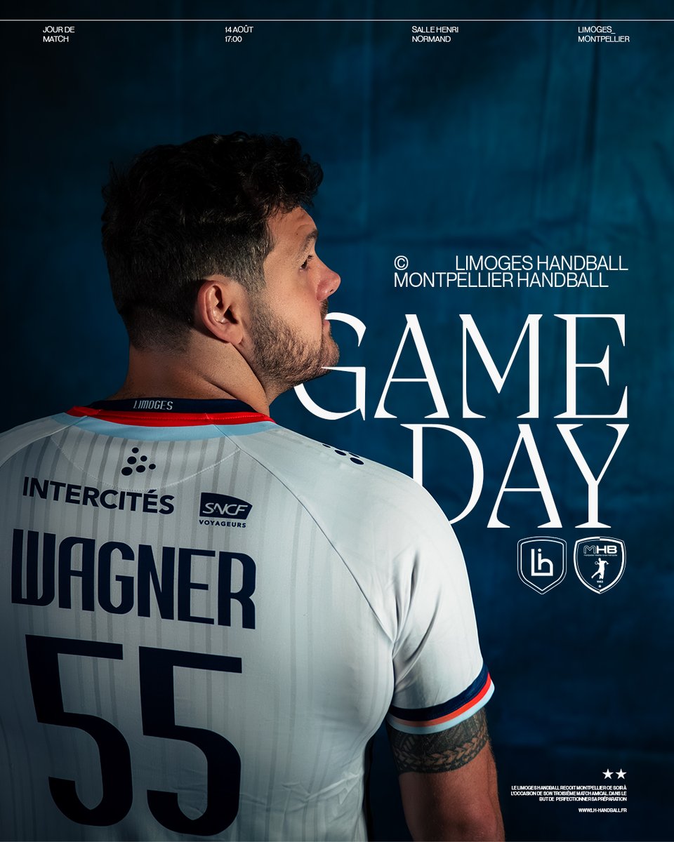 Limoges Handball (@limogeshandball) on Twitter photo 𝐉𝐎𝐔𝐑 𝐃𝐄 𝐌𝐀𝐓𝐂𝐇 👊
Seconde rencontre contre Montpellier aujourd’hui pour les hommes d’Alberto Entrerrios.
🆚 <a href="/mhbofficiel/">Montpellier Handball</a>
📍 Salle Henri Normand
⏱️ 17h00
🎟️ Entrée libre et gratuite
🍻 Buvette sur place
🛍️🆕 Boutique avec les nouveaux maillots
À ce soir 👋 𝐉𝐎𝐔𝐑 𝐃𝐄 𝐌𝐀𝐓𝐂𝐇 👊
Seconde rencontre contre Montpellier aujourd’hui pour les hommes d’Alberto Entrerrios.
🆚 <a href="/mhbofficiel/">Montpellier Handball</a>
📍 Salle Henri Normand
⏱️ 17h00
🎟️ Entrée libre et gratuite
🍻 Buvette sur place
🛍️🆕 Boutique avec les nouveaux maillots
À ce soir 👋