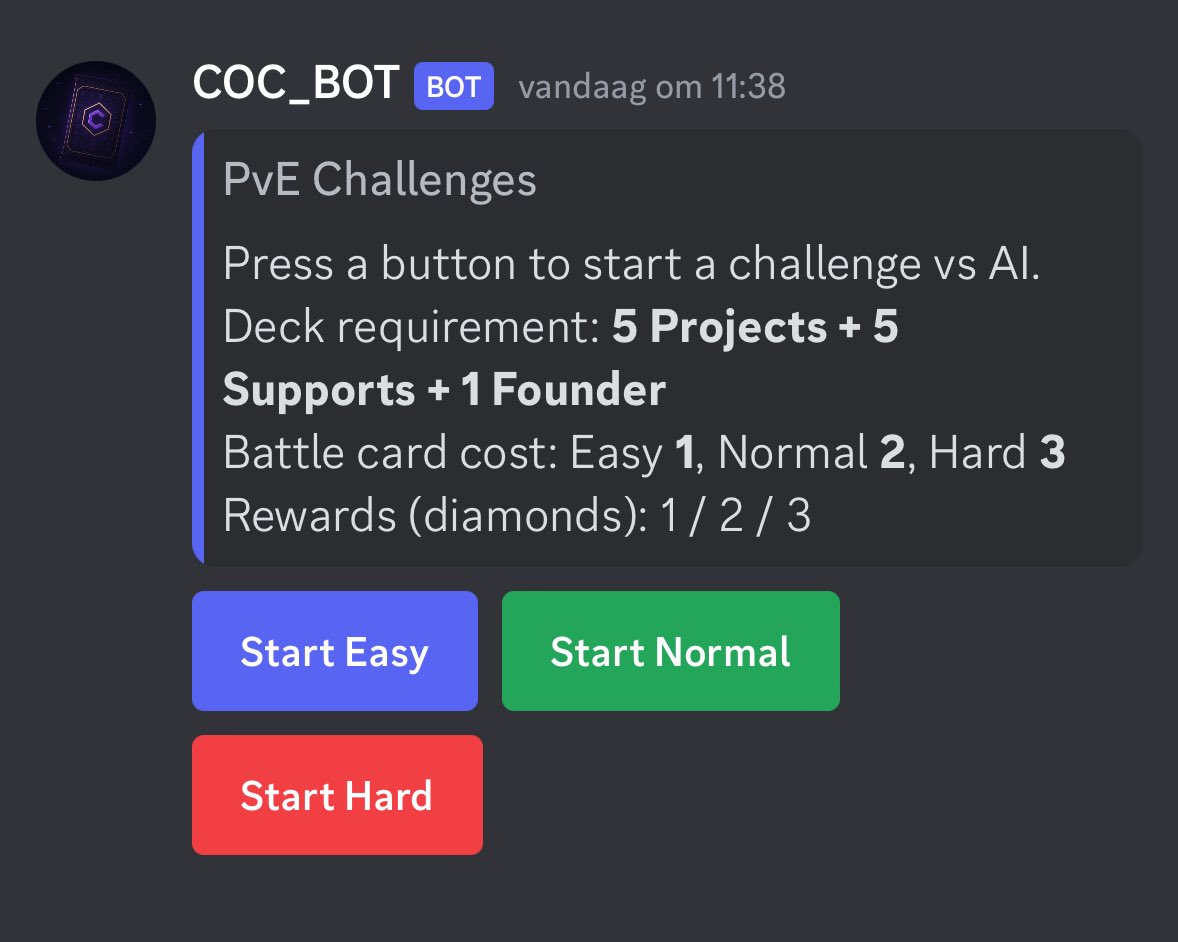 CardsCronos's tweet photo. Can’t find anyone to play with? Challenge the computer and earn diamonds 💎 

#CardsOfCronos #CronosChain https://t.co/z5o2Xjwda7