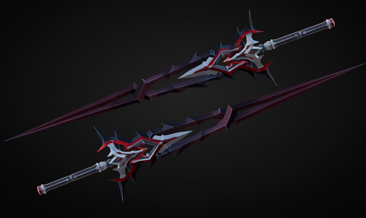 TrashAliou's tweet image. New Creation! :D
Just finished crafting oneweapond but whit different colors:
💎 with Ruby details 
🏆 with Golden details 
Both are up for grabs!
📩 For purchase or commissions, DM me on Discord: Eden.lodibidong_44941
🔁 and❤️ are appreciated