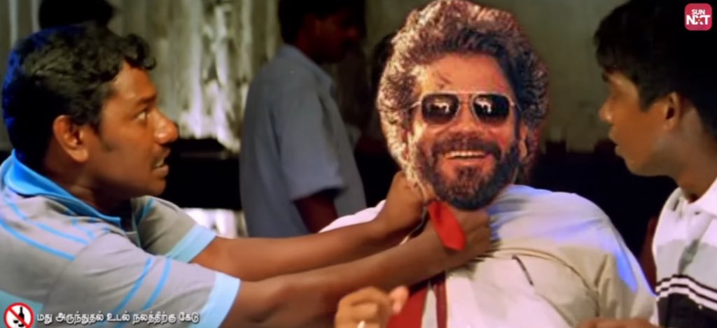 Audio launch la 100 basha ku samam nu sonna munna pinna basha pathrukiya illaya 

Thalaivar 7 mandram vachitu suthitu iruparey adhana 

Adhu baba da

Papa nah