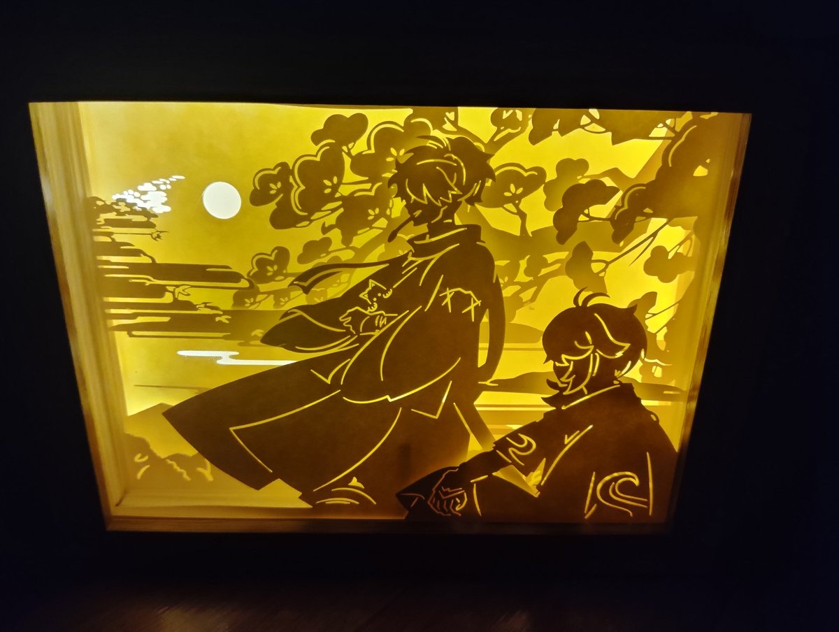 Holy shiiiiiiittttt!!
My lamp is better than your lamp!!! 
I'm so in love with it 😭✨❤️

#tomozuha
#kazutomo
#GenshinImpact 
#KaedeharaKazuha