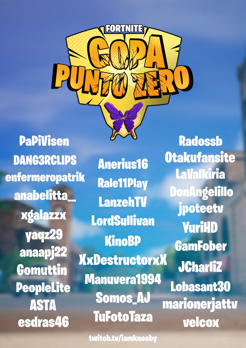 TORNEO hoy de la mano de estos pedazo de Streamers! Primera vez organizando algo, espero que todos los pasemos genial, y para el chat 10 TARJETAS de PAVOS 🫡 
Compaltan!!🫶🏼 #fortnite