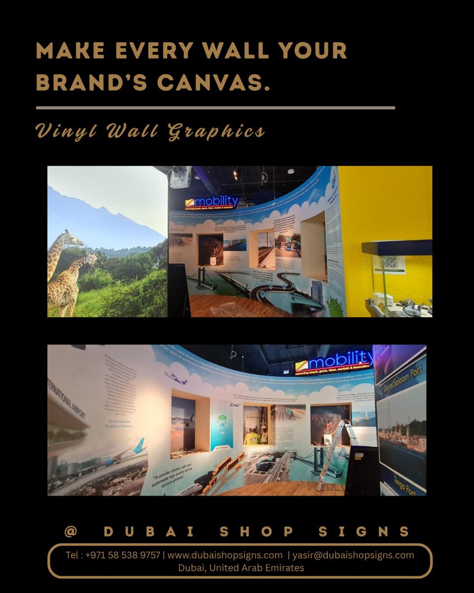 dubai_shopsigns's tweet image. Transform your walls into vibrant statements with eye-catching vinyl graphics. Bold, creative, and professional for any space.

Contact us: +971 58 538 9757
Location: Dubai, UAE

#WallArt #VinylGraphics #OfficeDecor #Branding #InteriorDesign #Dubai #UAE