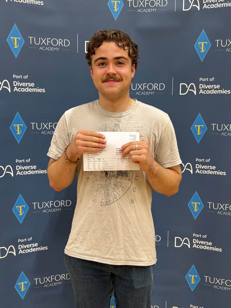 Luke achieved Distinction* AAA in engineering, maths, chemistry and Spanish. Congratulations Luke! 🙌

Luke has secured a place studying architecture <a href="/UniofNottingham/">Uni of Nottingham #WeAreUoN</a> . We wish him all the best in the future! 
#ALevelResultsDay2025 #ALevelResultsDay #alevels2025