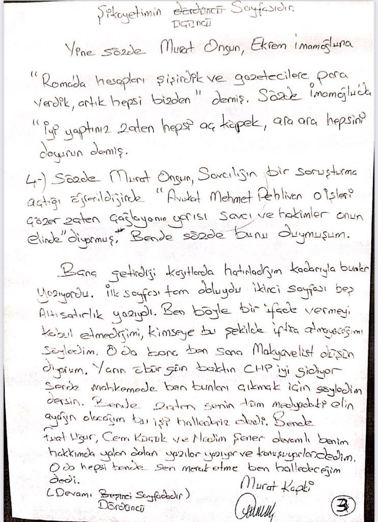 AKP’nin en tepe karar masasında oturmuş, çıktığı her ekranda yeminli CHP düşmanlığı kusmuş, Sn. Özgür Özel ve Sn. Ekrem İmamoğlu’na ağız dolusu hakaret etmiş bir isim: Mücahit Birinci.

Şimdi rezaletin büyüğüne hazır olun!
📌 İBB kumpasından tutuklu bir isme, hazır şablon bir