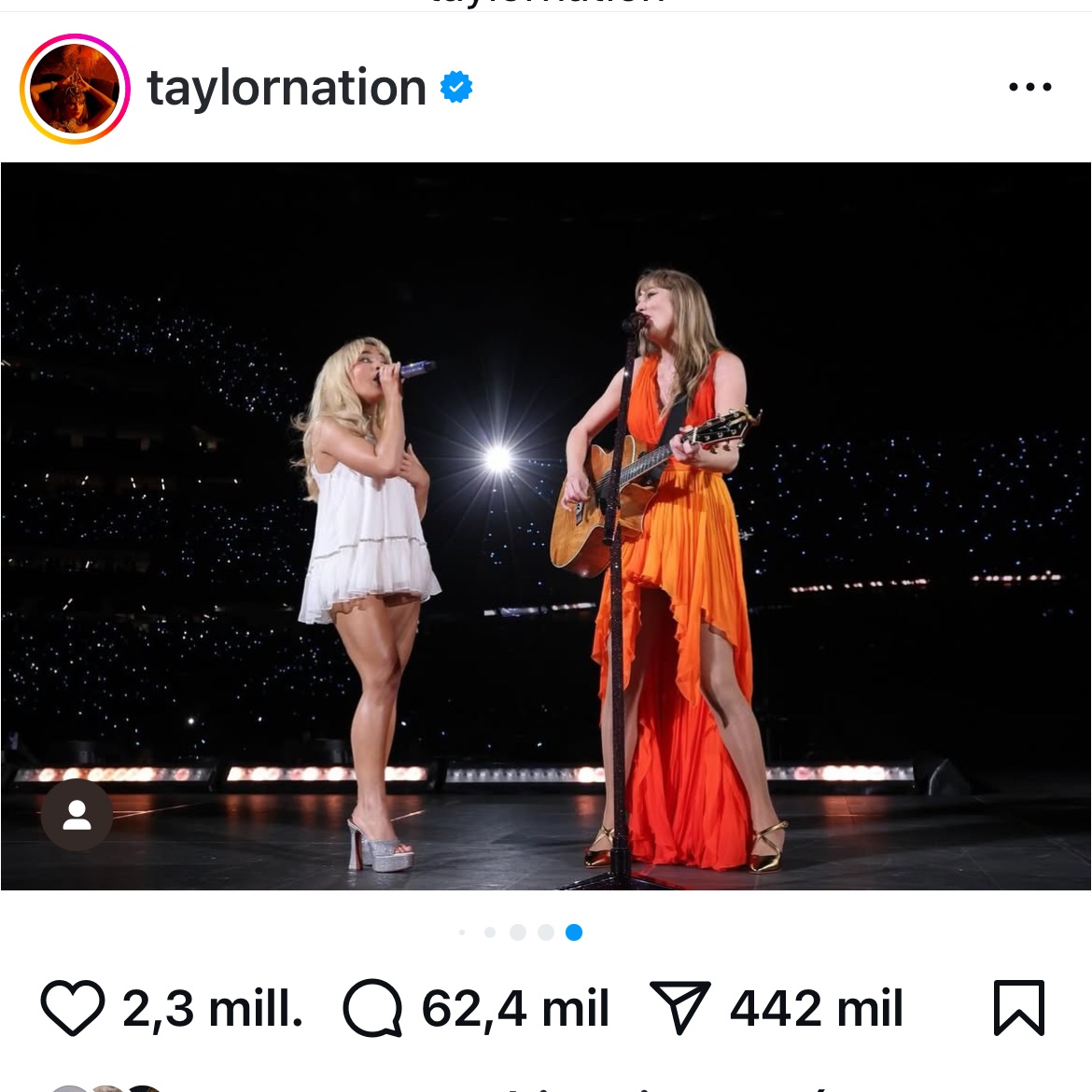 HEAR ME OUT, y si la vibra de cada cancion de THE LIFE OF A SHOWGIRL es la de la era del outfit que sale en la publicacion de taylornation? (Hay 12 fotos, la última es con Sabrina Carpenter)