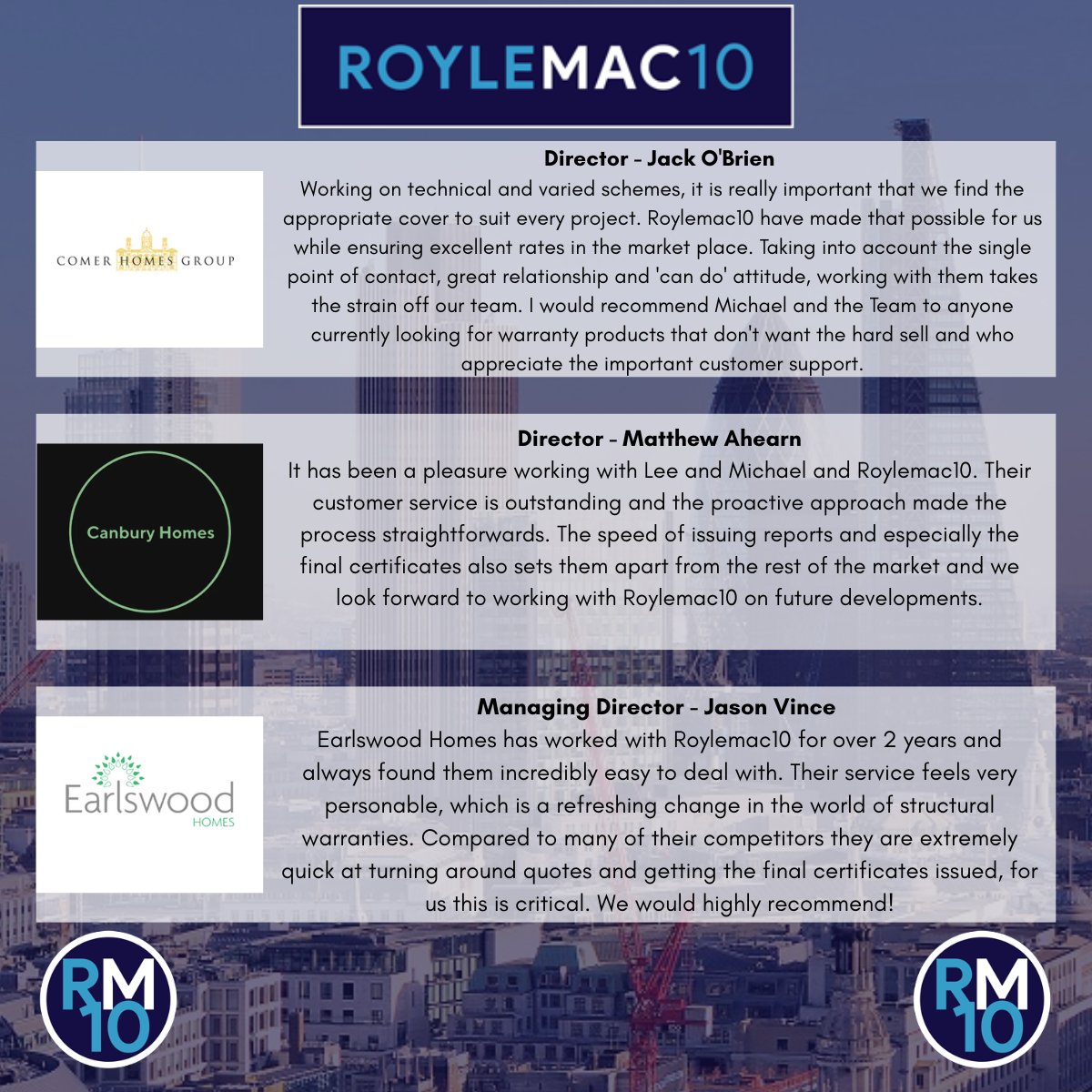 ROYLEMAC10 LTD (@roylemac10) on Twitter photo Londonβs warranty partner that delivers β‘
The speed & service others promise, we deliver.
π© sales@roylemac10.com
π 028 9099 3244
#LondonDevelopers #WarrantySolutions #Roylemac10 Londonβs warranty partner that delivers β‘
The speed & service others promise, we deliver.
π© sales@roylemac10.com
π 028 9099 3244
#LondonDevelopers #WarrantySolutions #Roylemac10
