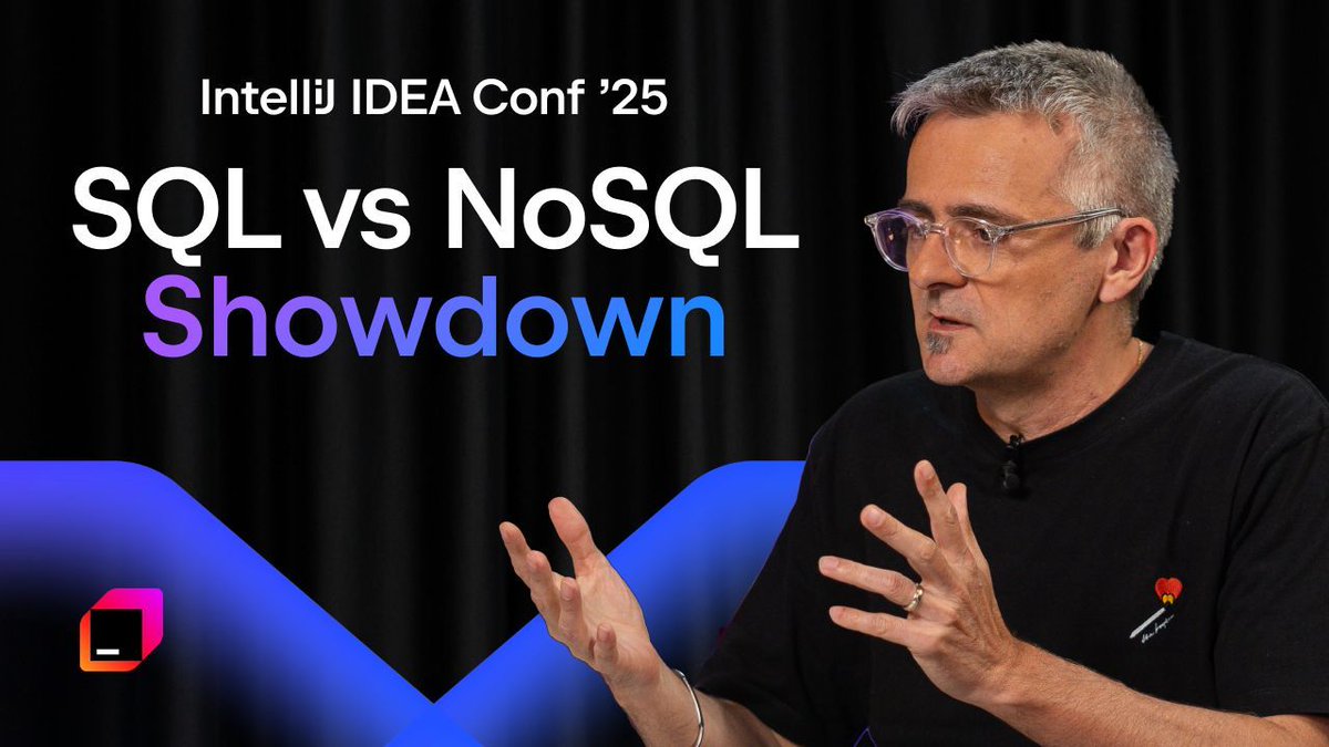 intellijidea's tweet image. “The Modern Database Debate” by @FranckPachot, is now live!
Should you use documents, tables, or both? Learn how to choose the right model for modern applications.
Watch the #IntelliJIDEAConf talk here: youtu.be/CuA84bJEjDo