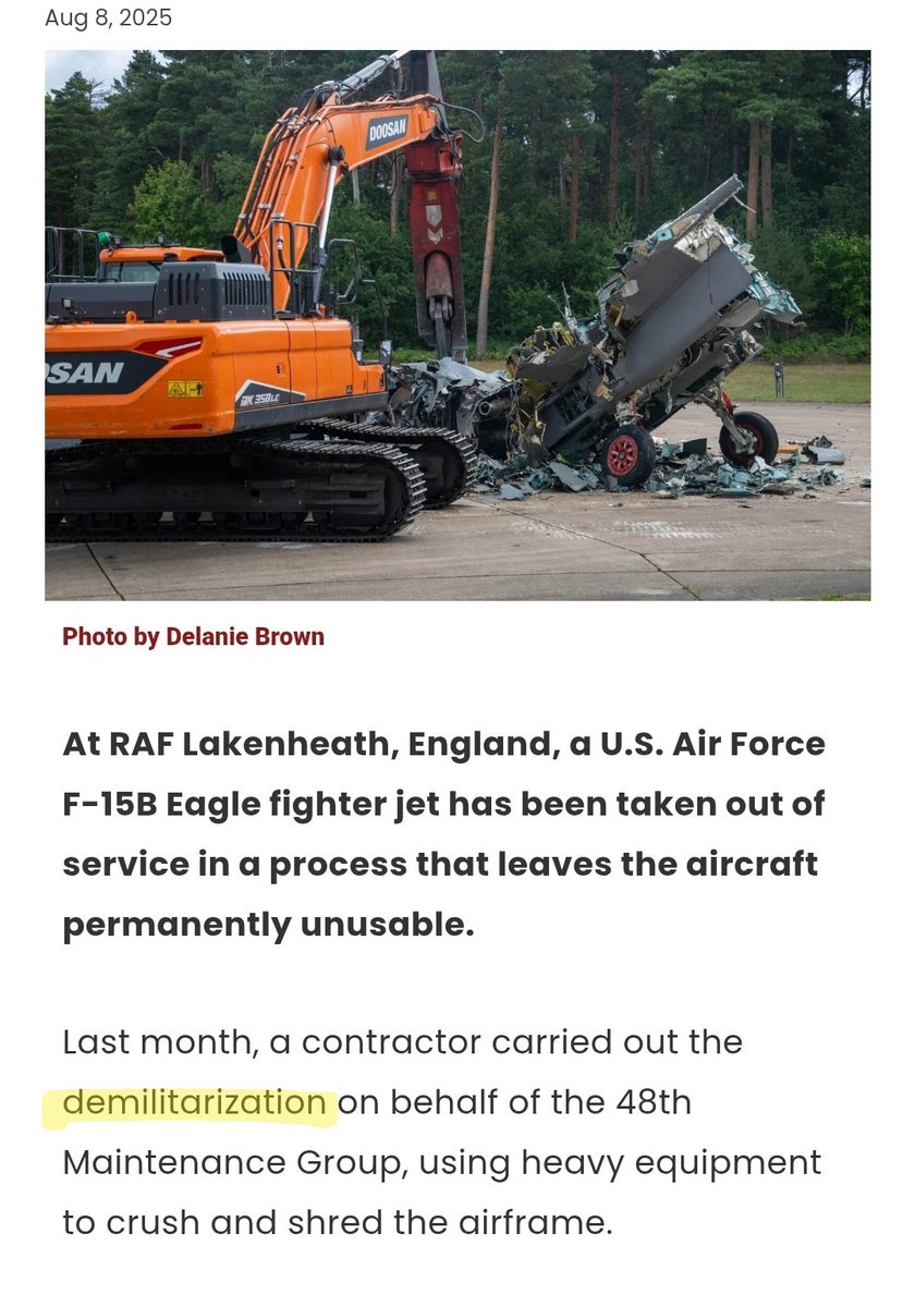 "Demilitarisation" .......see also "dehoused"