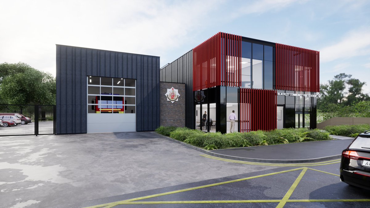 Sealant work starts this week at Blackley Fire Station for Cheltenham Green Civil.

The new community fire station is set for completion by November 2025.

We can't wait to get started 😃 🚒