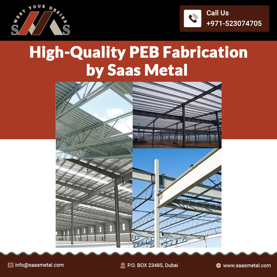 saasmetal's tweet photo. Trust Saas Metal for PEB Steel Structure Fabrication services in the UAE. High-performance prefabricated buildings designed for fast and efficient construction.
๐Visit us at https://t.co/k4gYcTaZaD
#PEBsteelstructurefabrication #grpskylightsheets #ACPcladdingUAE #SAASmetal https://t.co/LAV2KR2vLO