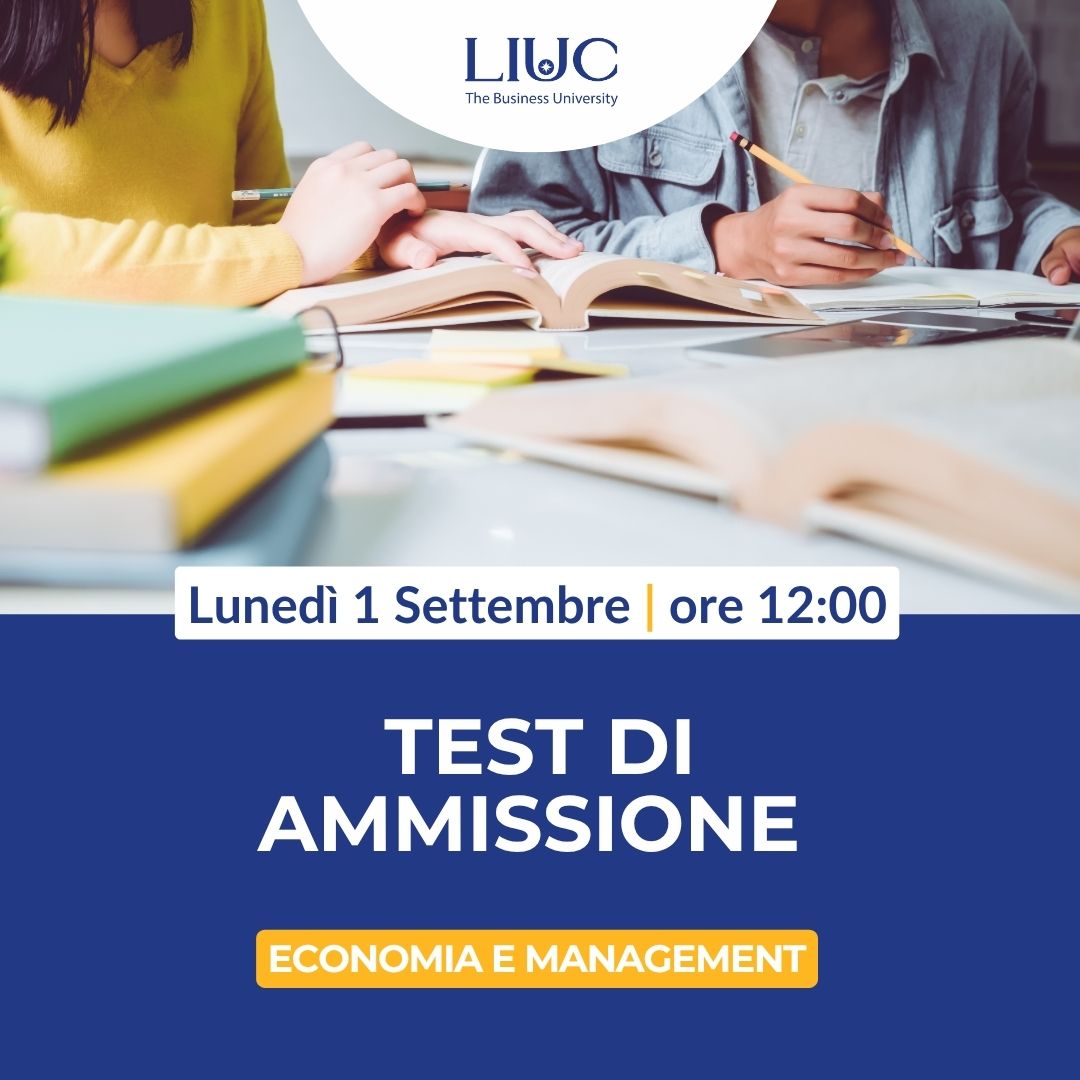 UniLIUC's tweet photo. 🎓Test di ammissione #LIUC
📅 𝟭/𝟬𝟵 𝗵𝟭𝟮:𝟬𝟬
📝 60 domande, 75 min
Iscrizioni e DSA entro il 𝟮𝟱 𝗮𝗴𝗼𝘀𝘁𝗼
Prepara il tuo futuro! 👇
https://t.co/pn4sUaqt2E
#LIUC #TestDiAmmissione https://t.co/s5l0Aqq5SS
