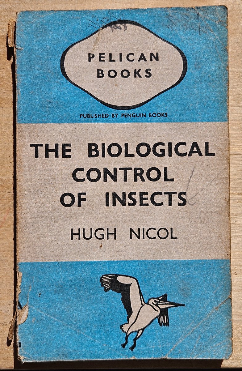 vivyouell's tweet image. One from the #bookshelf- 1943 Pelican book, &quot;The Biological Control of Insects&quot;, with Alice in Wonderland quotes at start of each chapter, WW2 dig for Victory ad for Mars Bar &amp;amp; request to leave book at a Post Office for service people. Splendid
#penguinbooks #books #booklover
