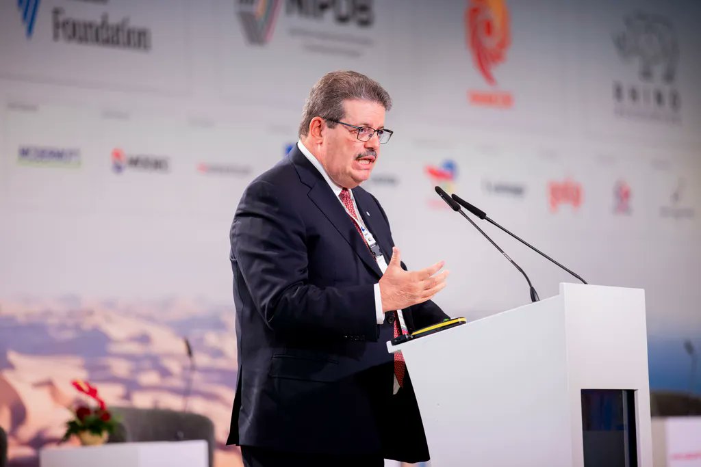 “Namibia is charting a bold energy future – not just exploring, but building a pathway to opportunity, justice, and shared progress," said HE Eng. Mohamed Hamel, Secretary General of @GECF, at #NamibiaOilGas2025. He reaffirmed that natural gas is a destination fuel – a driver of