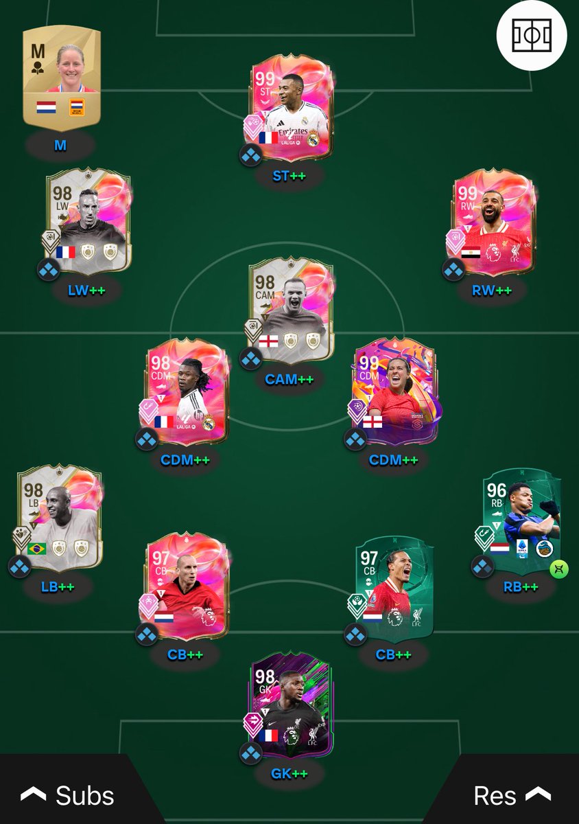 الي عنده اقل من 3 لاعبين ريتهم 99 متخاذل ✅ 

ورونا تشكيلاتكم يا اخوان 👇