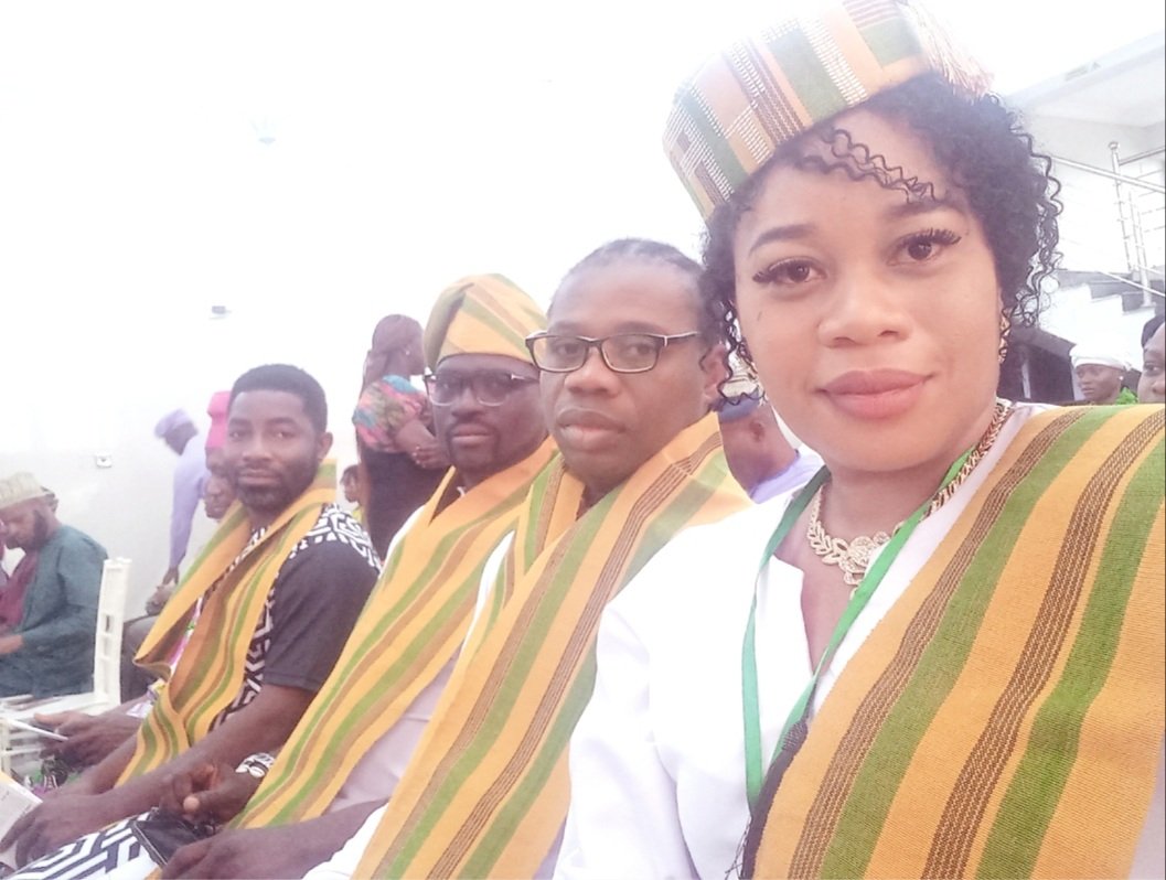 Aare Kurunmi Kakanfo (@akakanfo) on Twitter photo The Think Yorùbá First delegates at the on going Cocoa House at 60 historical conversation organized by <a href="/DAWNCommission/">DAWN Commission</a> in Ibadan today.
The delegates were led by the coordinator of TYF Oyo state <a href="/TYFOyoState/">TYF Oyo State Chapter</a>, Arabinrin Nike.
May Olodumare continue to bless you all of in Oyo The Think Yorùbá First delegates at the on going Cocoa House at 60 historical conversation organized by <a href="/DAWNCommission/">DAWN Commission</a> in Ibadan today.
The delegates were led by the coordinator of TYF Oyo state <a href="/TYFOyoState/">TYF Oyo State Chapter</a>, Arabinrin Nike.
May Olodumare continue to bless you all of in Oyo