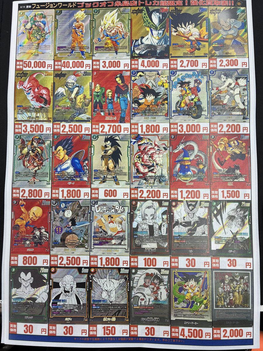 ⚠️高価買取⚠️】 #ドラゴンボール #フュージョンワールド マンガ