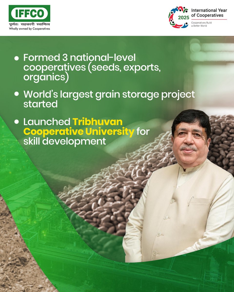 IFFCO Chairman, Shri Dileep Sanghani, reflects on 4 years of over 60 transformative reforms under the able leadership of Hon. Minister of Home &amp; Cooperation, Government of India, Shri Amit Shah.

From digitising PACS and setting up a ₹1.75 lakh crore NCDC credit target, to