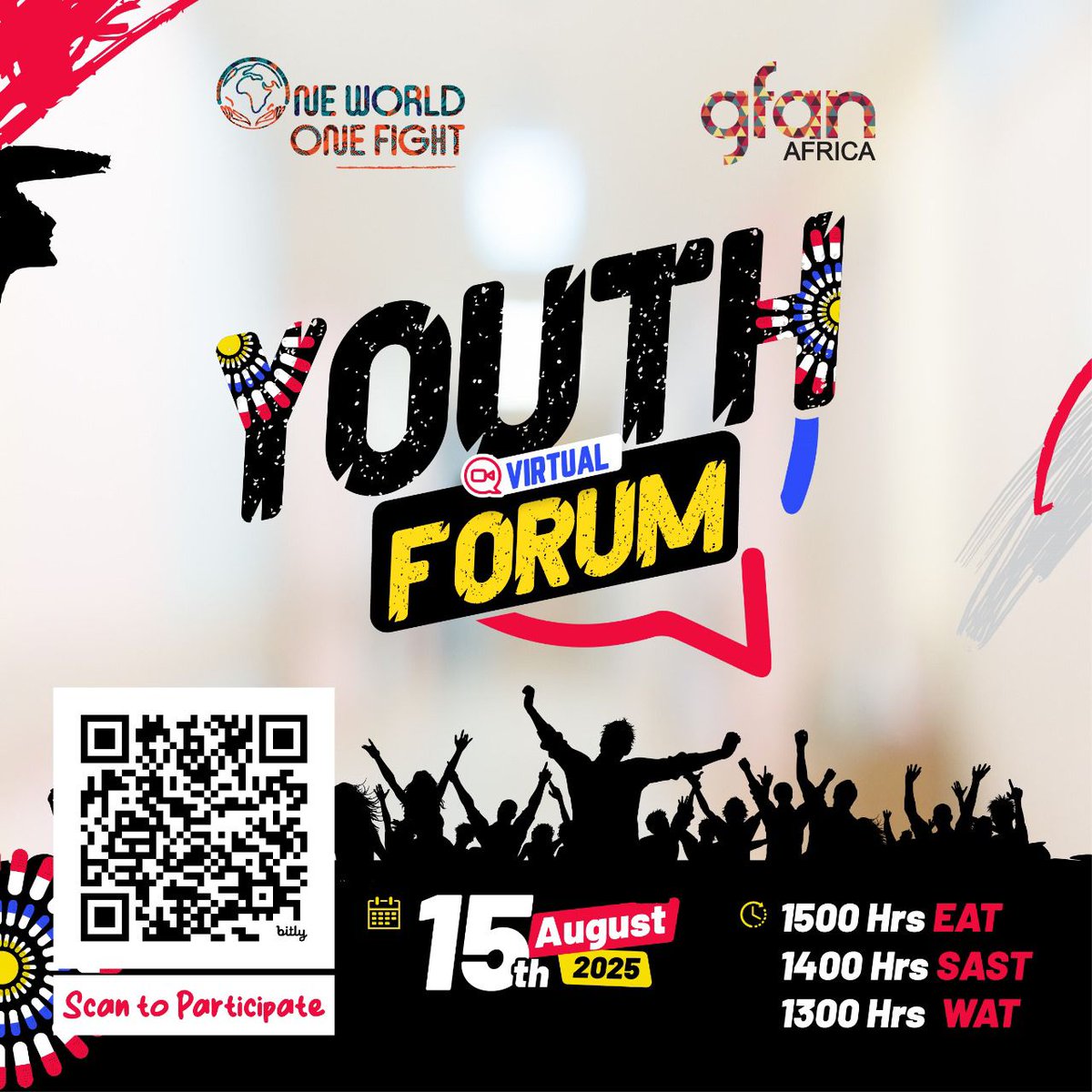 This #YouthDay, young people in Africa are leading  conversations on how <a href="/GlobalFund/">The Global Fund</a> will help end HIV, TB &amp; malaria &amp; build inclusive, resilient health systems. Friday Aug 15 | 15:00 EAT | English &amp; French Register: us02web.zoom.us/meeting/regist… 
#OneWorldOneFight