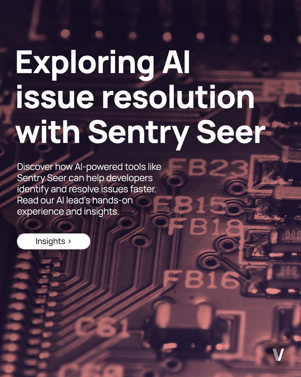 Exploring AI issue resolution with Sentry Seer 💻 💡

Seer works within Sentry and scans open issues in your code, assigning each one an "Actionability" score. This score shows how likely it is that issue's can be fixed 👩‍🔧 🧠

Learn more 👉 &gt;&gt; 
hubs.la/Q03CKkp40