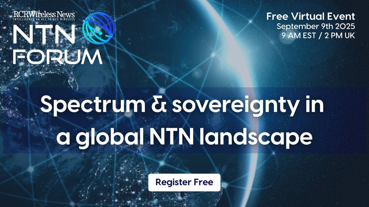 rcrwirelessnews's tweet photo. π°οΈ Navigating the global non-terrestrial network landscape requires careful consideration of #spectrum allocation and national #sovereignty. What spectrum bands are emerging as viable for #NTNs, and how are they being coordinated?
Join RCR Wireless News' virtual NTN Forum on September 9th for an in-depth look at the future of NTN with experts from @Ofcom, Satellite Industry Association, MSSA and Bharat 6G Alliance.
Register now: https://t.co/2GKjiXKTmQ