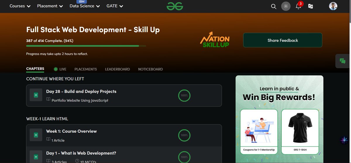 Ayusshs16's tweet image. Day 28 of @geeksforgeeks NationSkillup
 ✅ Deployed my latest frontend project using GitHub Pages 🚀
HTML + CSS + JS → Live &amp;amp; accessible to all! 🔗 Link in bio
#NationSkillup #WebDevJourney #GitHubPages
