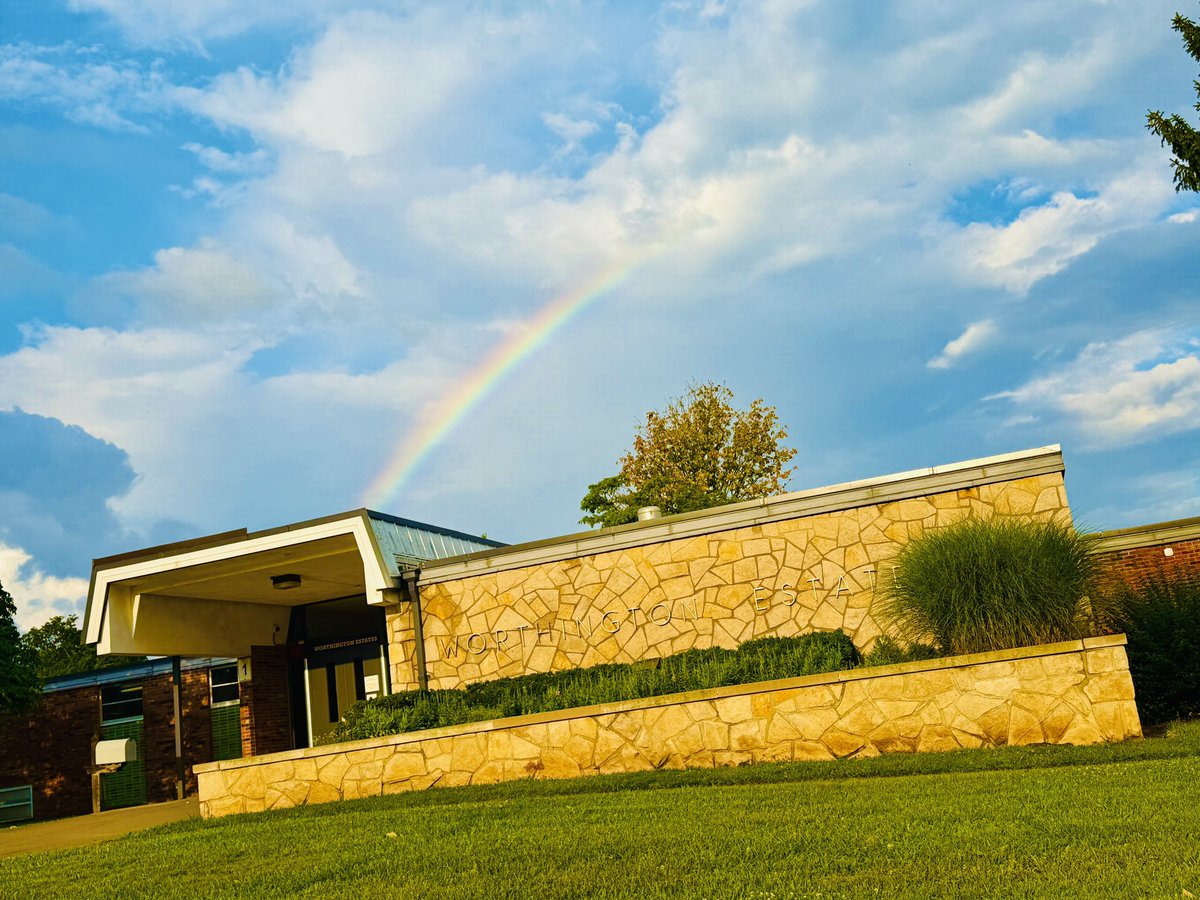 Even Mother Nature had a great first day of 25-26 @ WES!  Excited to start another year together! #wesway #itsworthit