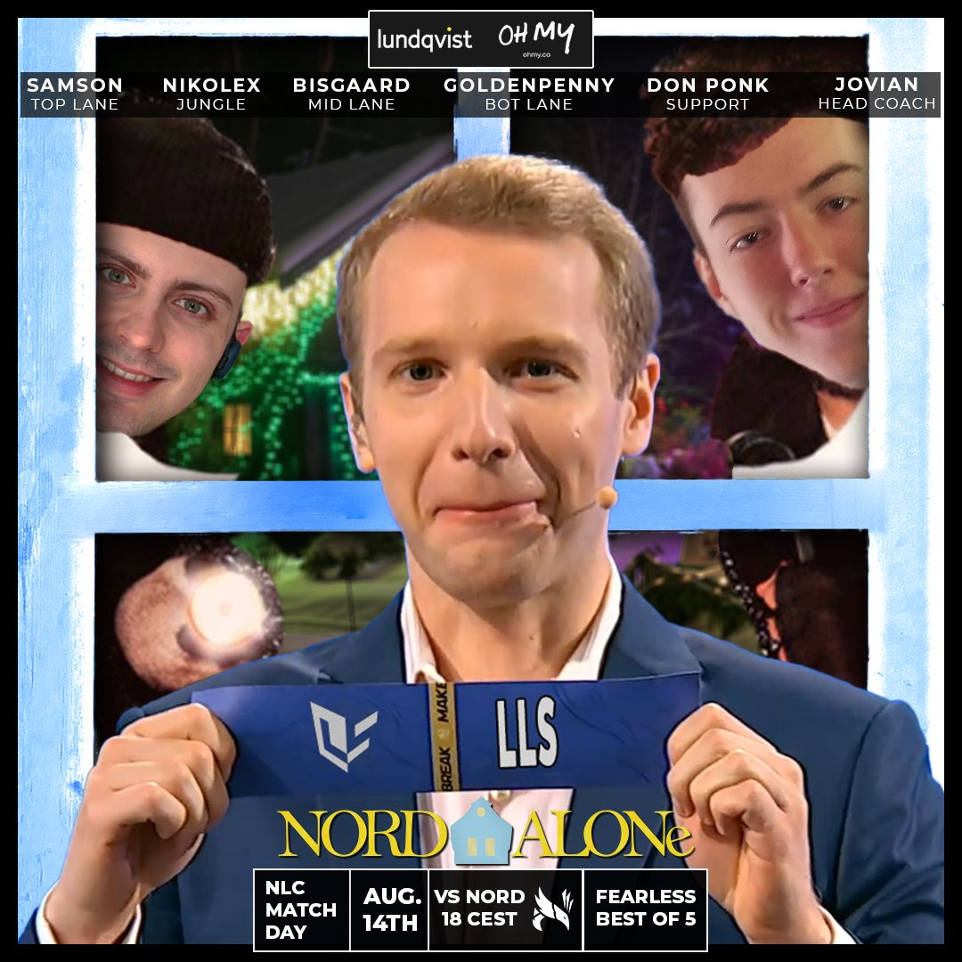 🔵NLC PLAYOFFS🔵

Knock knock, <a href="/JankosLoL/">Marcin Jankowski</a> 🦝💰

Lightside vs <a href="/NORDEsports/">NORD Esports</a> in a fearless Bo5 at 18:00 CEST!