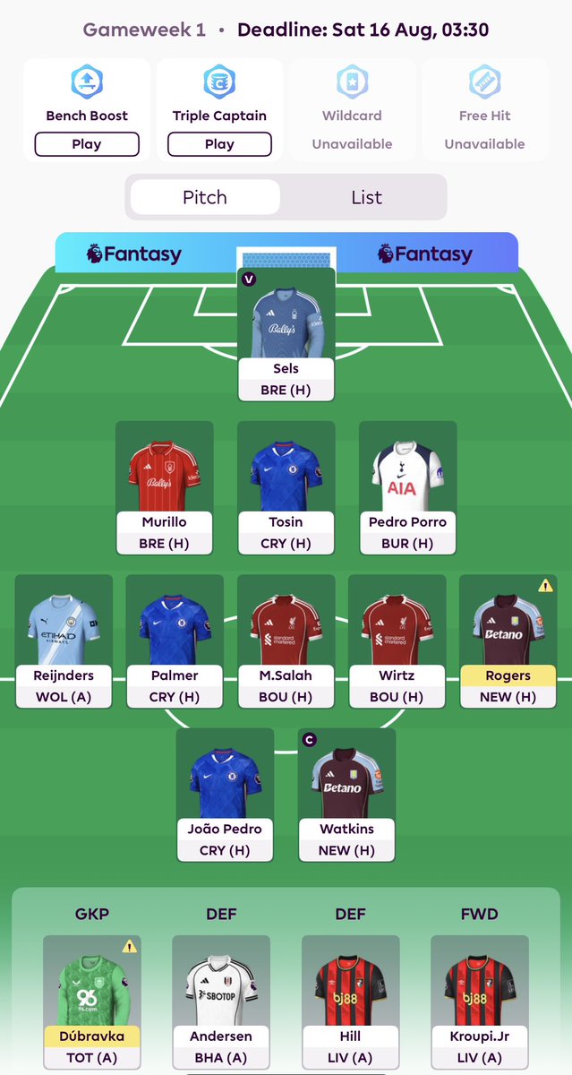 FPL_none's tweet photo. Team reveal 👀 https://t.co/t8y6mk6MhM