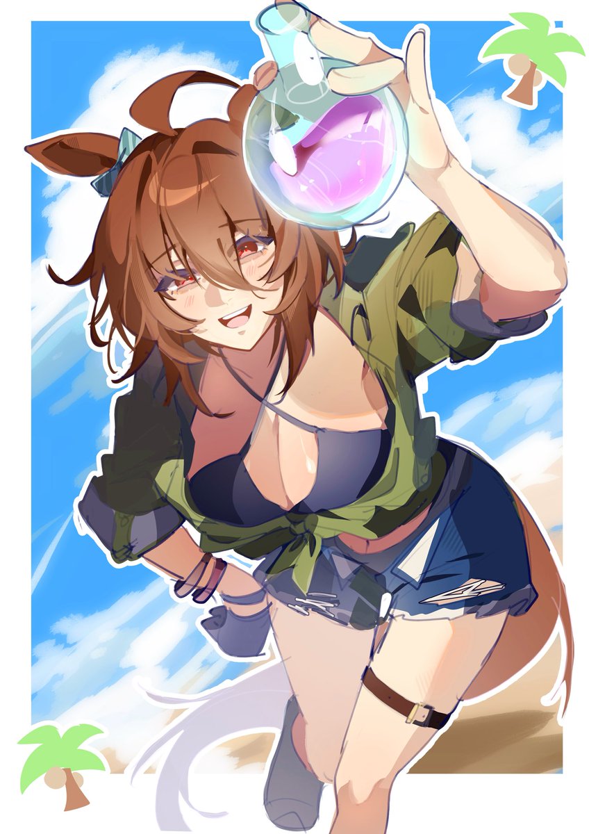 summer with taki~ 🌴
#ウマ娘 #AgnesTachyon